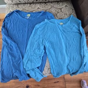 WonderWink Women's Long Sleeve Tees - Blue